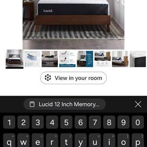 Lucid 12 Inch Memory Foam Mattress - Medium Plush Feel Twin XL